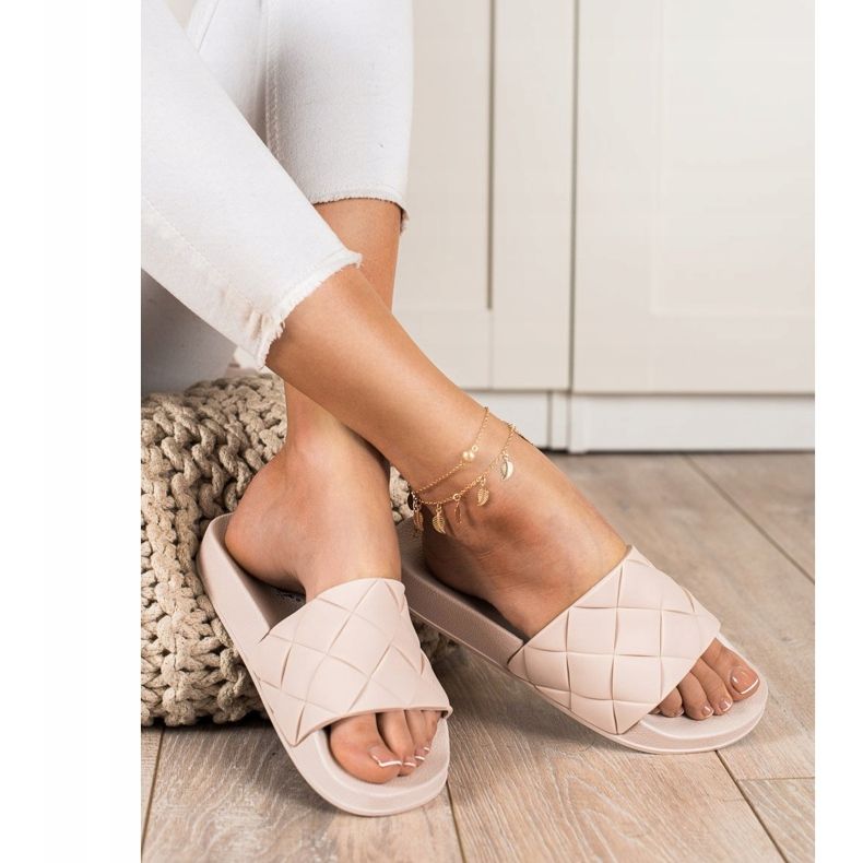 Seastar Chinelos de borracha confortáveis bege 1