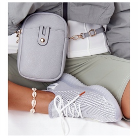 Sapatos esportivos femininos com solado em gel cinza Freestyler branco 1