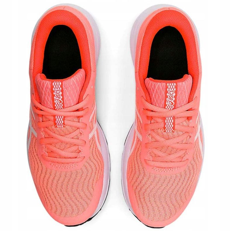 Tênis de corrida feminino Asics Patriot 12, pêssego 1012A705 700 multicolorido laranja 1