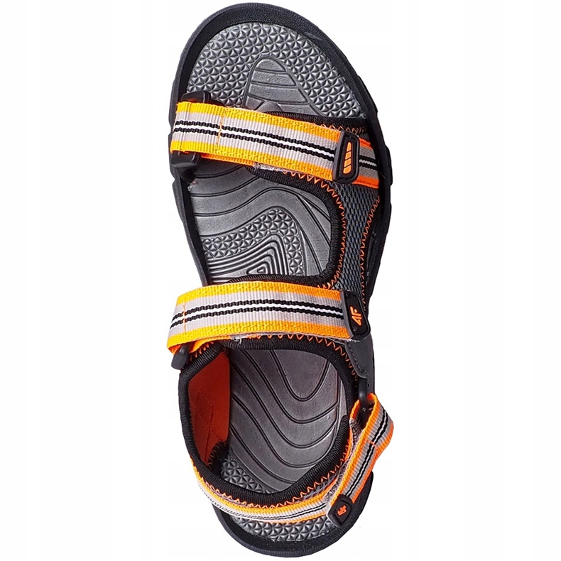 Sandálias para menino 4F multicolor HJL20 JSAM003 90S cinza 2