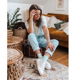 Tênis feminino Big Star White Snake GG274194 branco 2