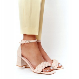 PS1 Sandálias de salto alto camurça bege Long Island 2