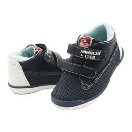 American Club Sapatos esportivos americanos para velcro gc12 azul marinho 4