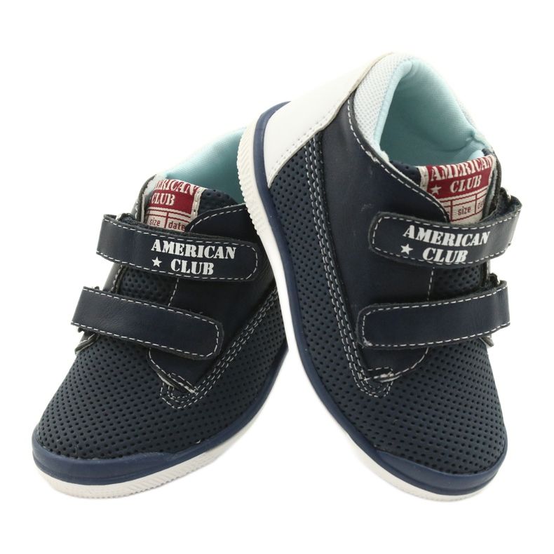 American Club Sapatos esportivos americanos para velcro gc12 azul marinho 5