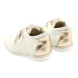 American Club Calçados Esportivos Com Velcro GC06 / 21 Branco e Dourado 5