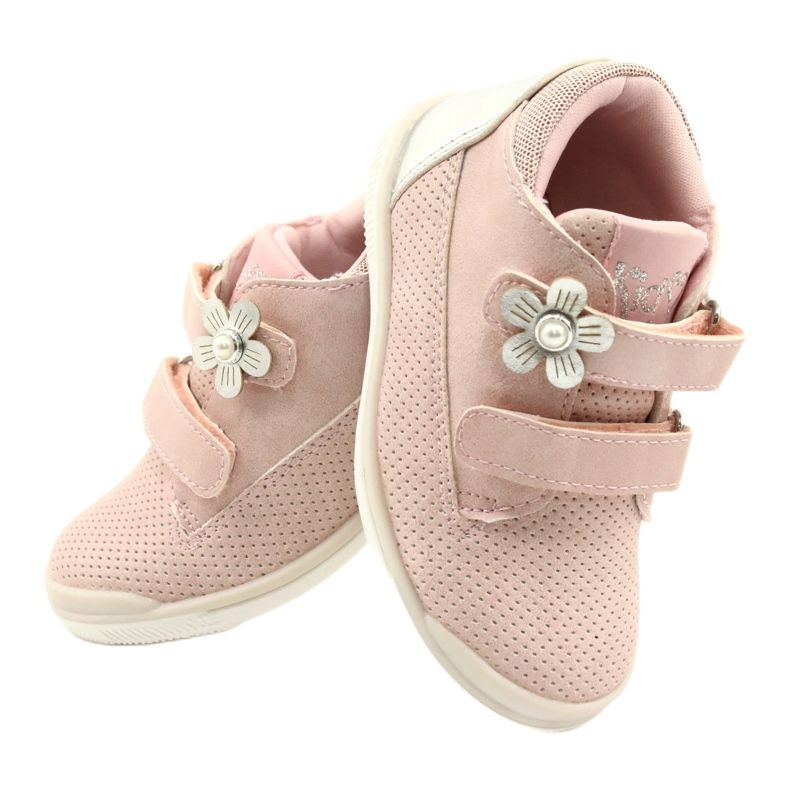 American Club Calçados Esportivos Com Velcro GC06 / 21 Rosa-Prata 4