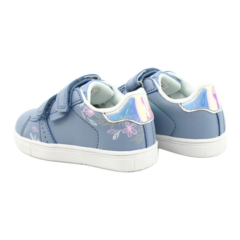 American Club Sapatos de velcro ES22 / 21 azul prata 5