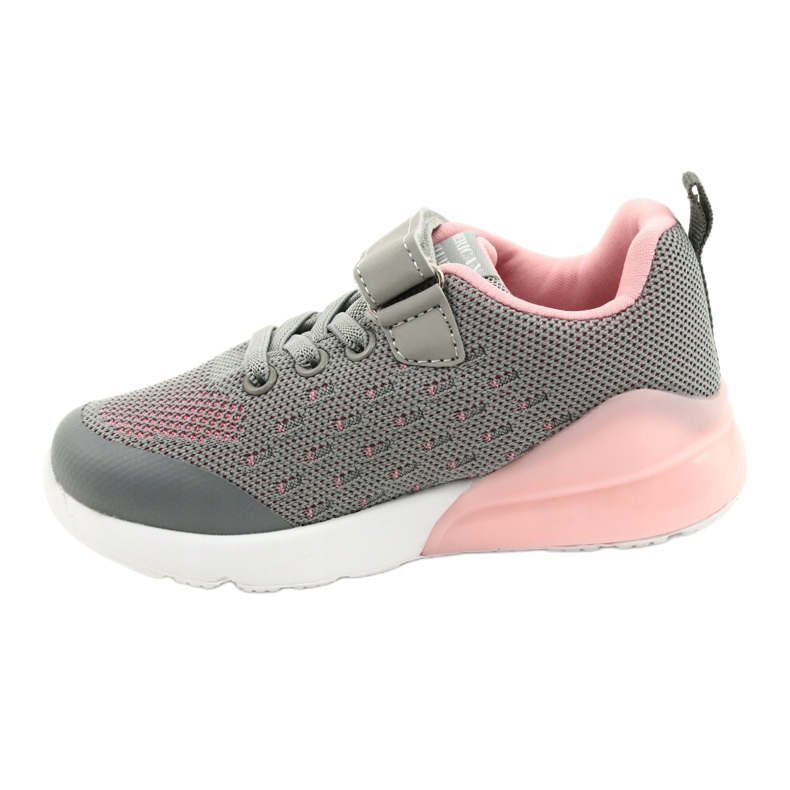 American Club Calçados femininos esportivos com velcro RL12 / 21 cinza rosa 1