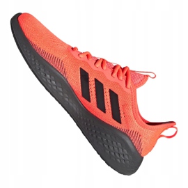 Tênis de corrida adidas Fluidflow M EG3664 preto laranja 2