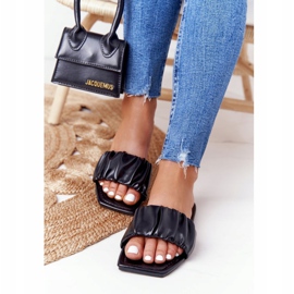 PS1 Chinelos clássicos femininos pretos com bom aspecto 2