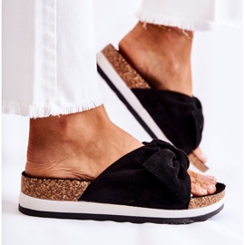 PS1 Chinelos pretos na plataforma tão confortável 1