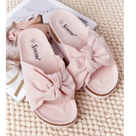 PS1 Chinelos na plataforma bege tão confortável 1