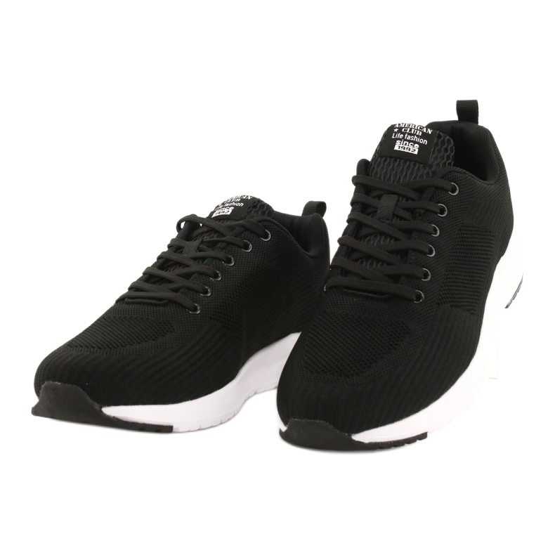 American Club Sapatos esportivos masculinos negros RD01 / 21 preto 1
