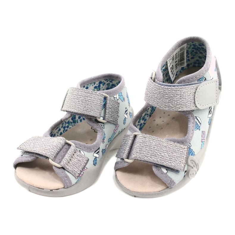 Calçado infantil amarelo Befado 342P025 cinza 2