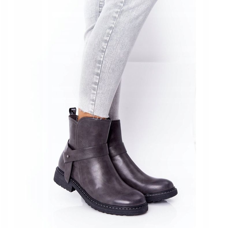PJ1 Botas quentes femininas Workers Grey Alivia cinza 1