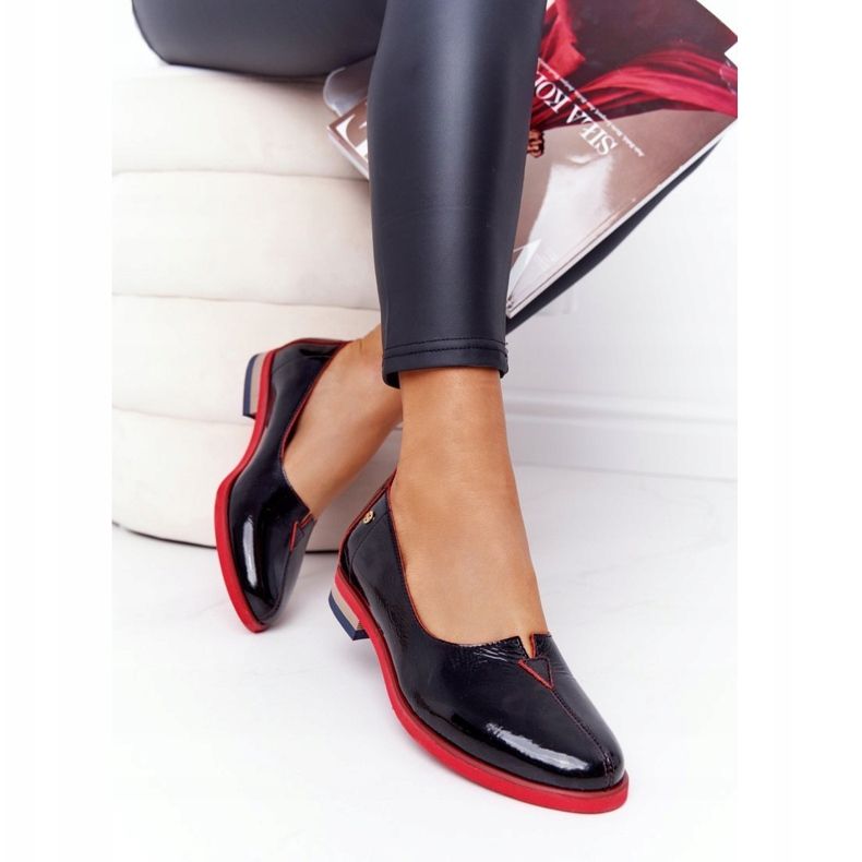 Sapatos de couro lacado Maciejka 05035-20 Preto 1