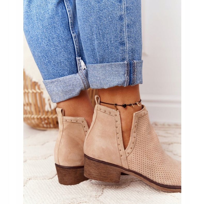 PS1 Botas a céu aberto com recortes Beige Clever marrom 1