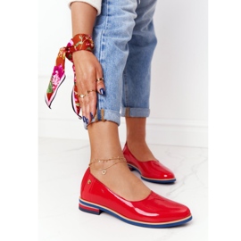 Sapatos de Couro Lacados Maciejka 05035-08 Vermelho 2