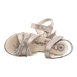 Evento Sandálias de couro confortáveis ​​20SD20-2174 Bronze bege marrom multicolorido 4