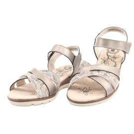 Evento Sandálias de couro confortáveis ​​20SD20-2174 Bronze bege marrom multicolorido 1