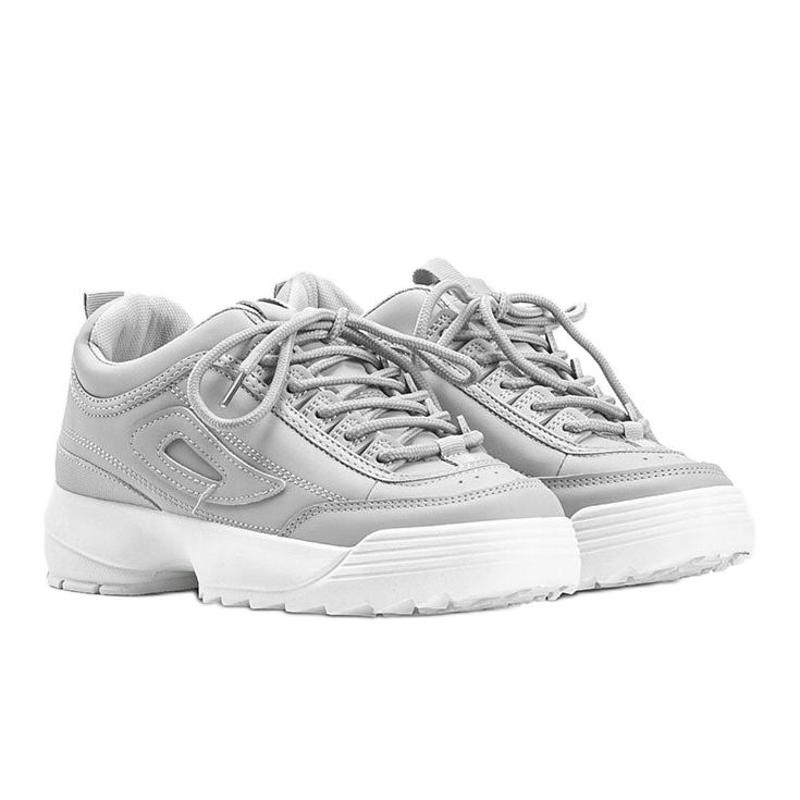 Tênis cinza com sola Amya grossa 1