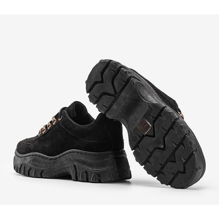 Tênis preto com sola Cecilia grossa 1