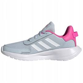 Sapatos infantis Adidas Tensaur Run K cinza-rosa FY7288 1
