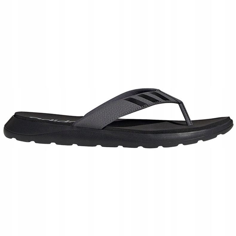 Chinelos de flip-flop masculinos da Adidas, pretos, FY8654 1