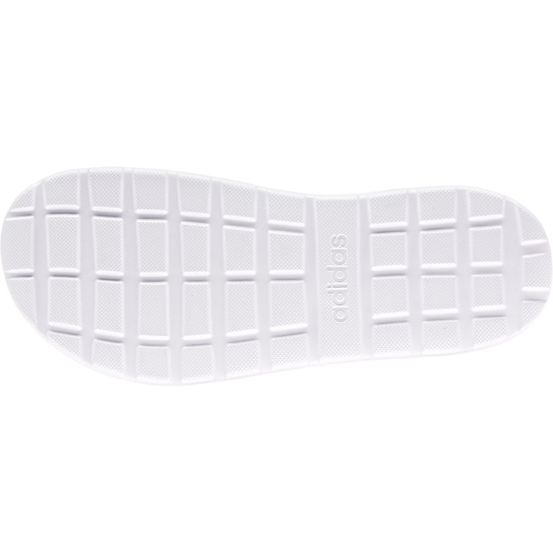 Chinelos de flip-flop de conforto feminino da Adidas, preto e branco, FY8656 1