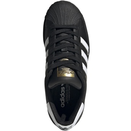 Sapatos infantis Adidas Superstar J pretos EF5398 1