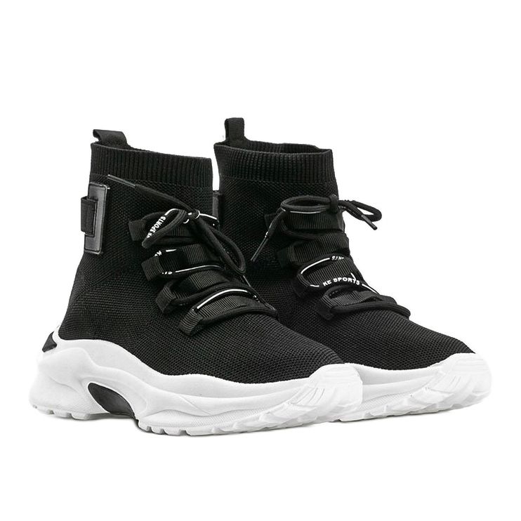 Meias ella pretas até o tornozelo preto 1