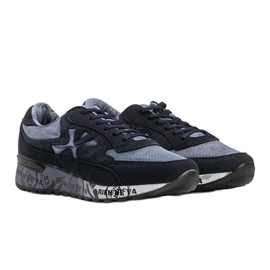 Tênis masculino azul marinho Omarion multicolorido 1