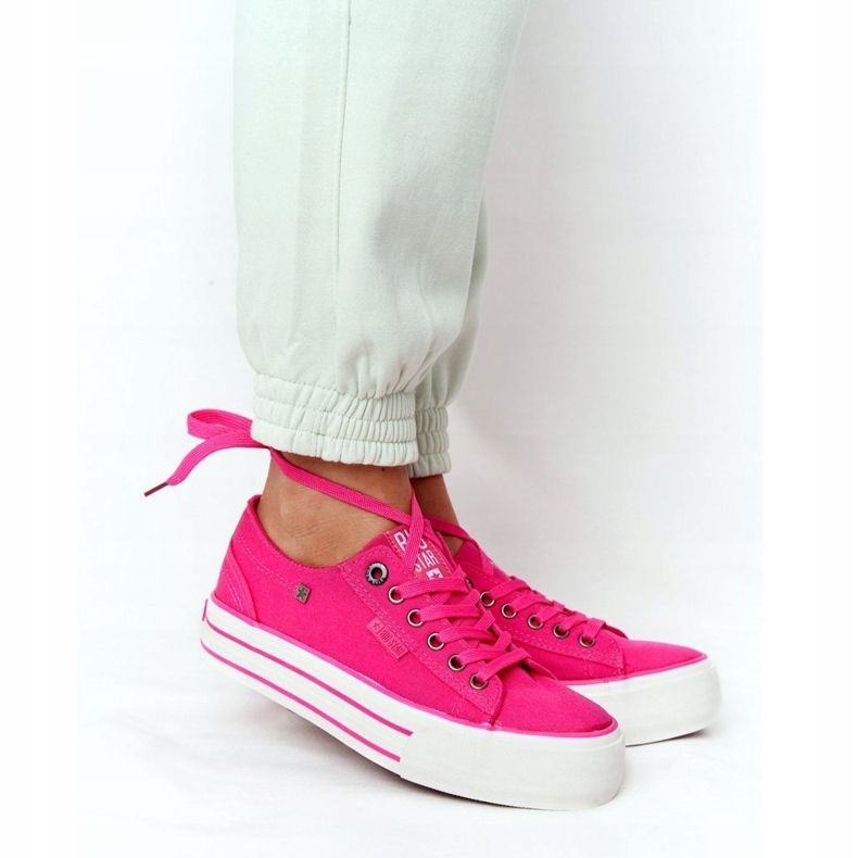 Tênis feminino na Big Star HH274054 fúcsia rosa 1