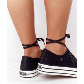 Tênis feminino na plataforma Big Star HH274056 Czarme preto 2