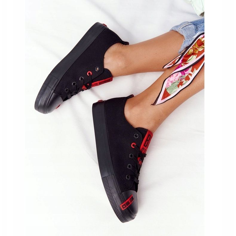 Tênis feminino Big Star HH274678 preto 2