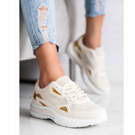 Creamberry'S Tênis com inserções Holo bege 2