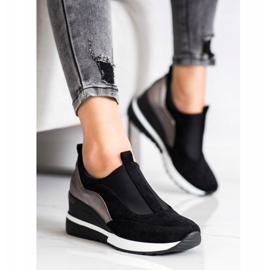 Sapatos VINCEZA Slip On preto 2