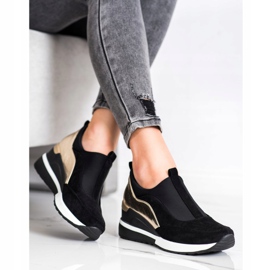 Sapatos VINCEZA Slip On preto 1