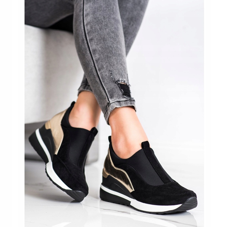 Sapatos VINCEZA Slip On preto 1
