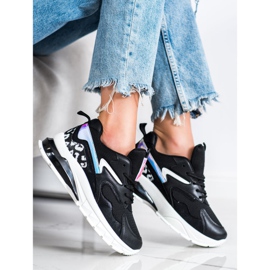 SHELOVET Tênis Confortáveis ​​da Moda preto 1