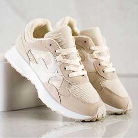 SHELOVET Tênis Bege castanho 1