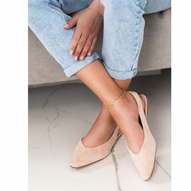 Seastar Bombas com calcanhar descoberto bege 2