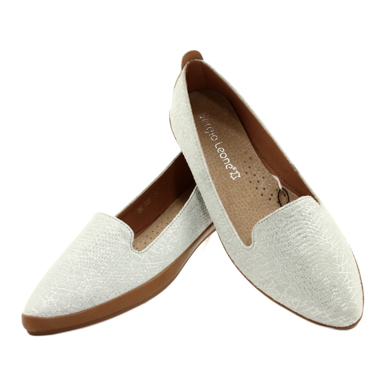 Sapatilhas Sergio Leone cinza prateado MK700 prata 3