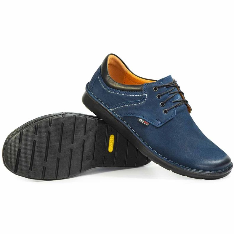 Kampol Sapatos casuais masculinos 11/54 azul marinho 1