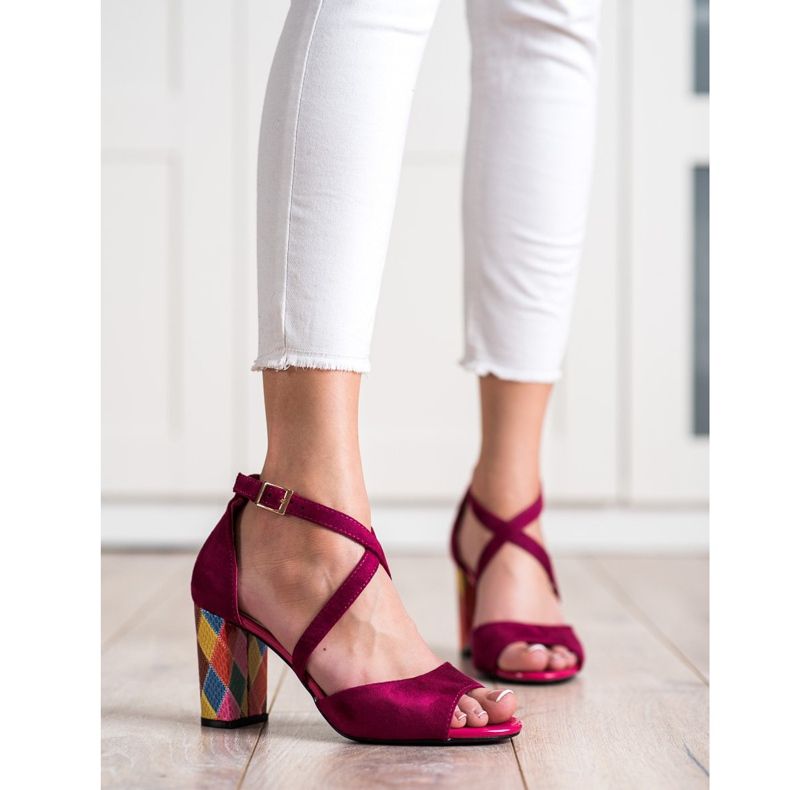 Sapatilhas da moda Sergio Leone rosa 1