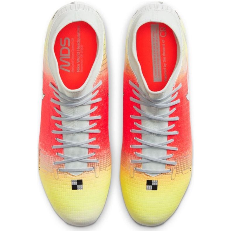 Nike Mercurial Superfly 8 Academy Mds FG / MG M CV0948 108 chuteiras vermelho laranja 1