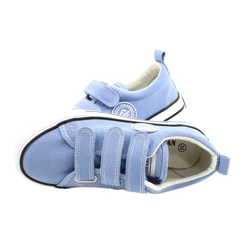 Sapatilhas American Club azul LH63 / 21 velcro sapatos 4