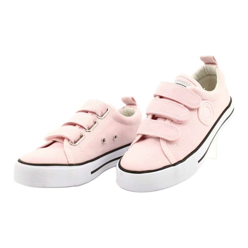 Tênis de velcro American Club rosa LH63 / 21 1