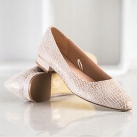 Snake Print Sergio Leone Pumps bege 1