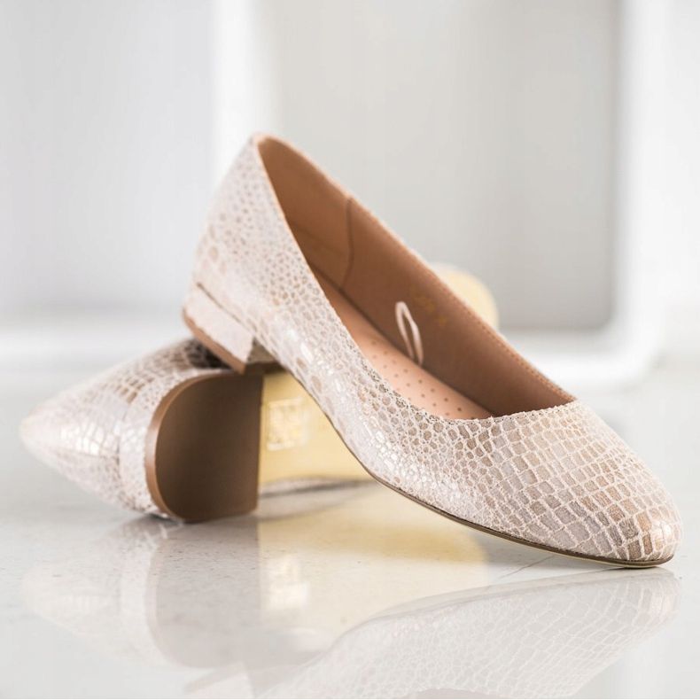 Snake Print Sergio Leone Pumps bege 1